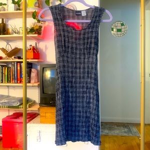 Honors Black and White Plaid 90’s Mini Dress